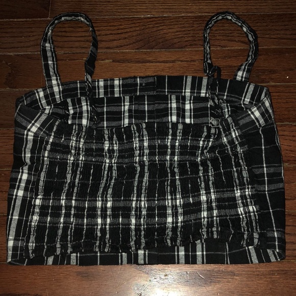 black and white stripped crop top - Picture 7 of 8